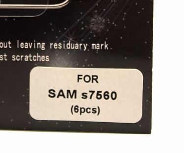 6-pakning Skjermbeskyttelse Samsung Galaxy Trend (S7560)