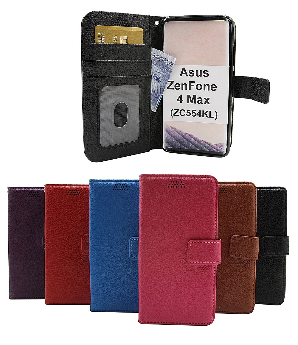 New Standcase Wallet Asus ZenFone 4 Max (ZC554KL)