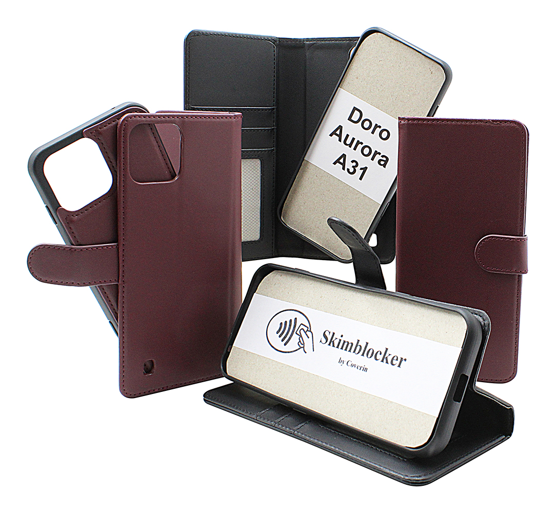 Skimblocker Doro Aurora A31 Magnet Lommebok Deksel