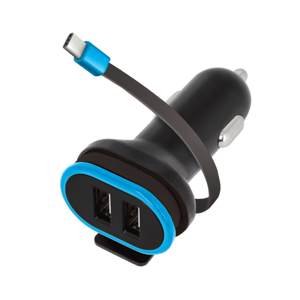 Forever Type C 2xUSB Car Charger