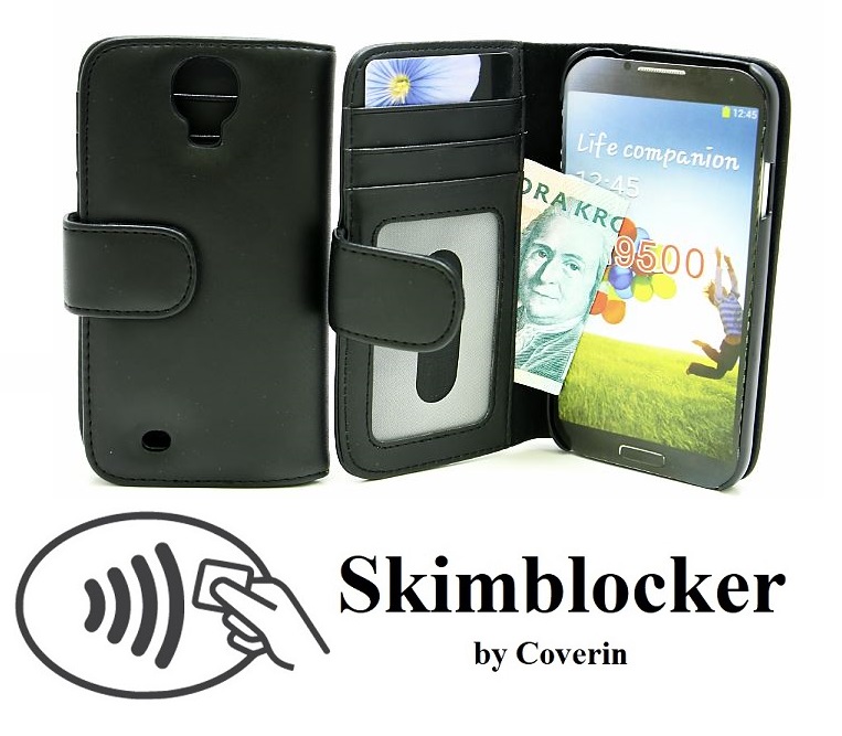 Skimblocker Lommebok-etui Samsung Galaxy S4 (i9500)