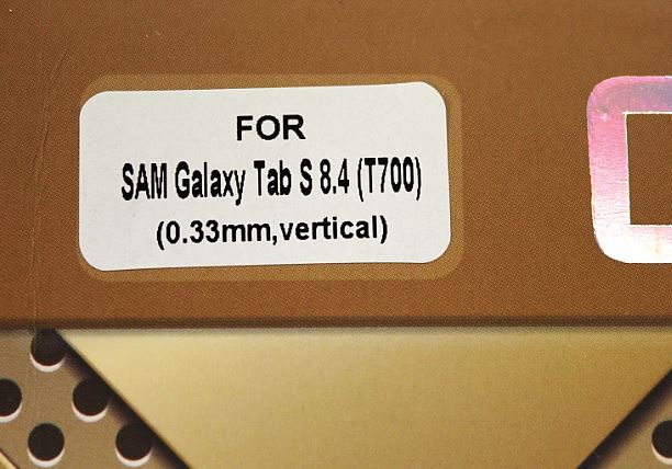 Skjermbeskyttelse av glass Samsung Galaxy Tab S 8.4 (T700)