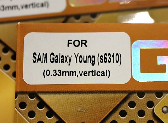 Skjermbeskyttelse av glass Samsung Galaxy Young (s6310)