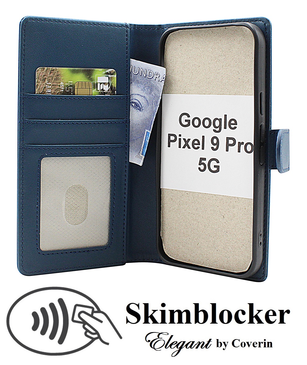 Product Image for Skimblocker Google Pixel 9 / Pixel 9 Pro 5G Lommebok Deksel