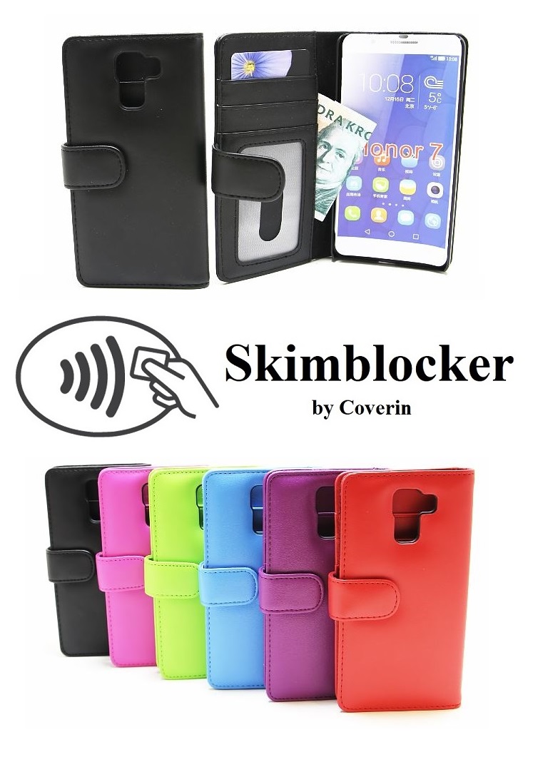 Skimblocker Lommebok-etui Huawei Honor 7