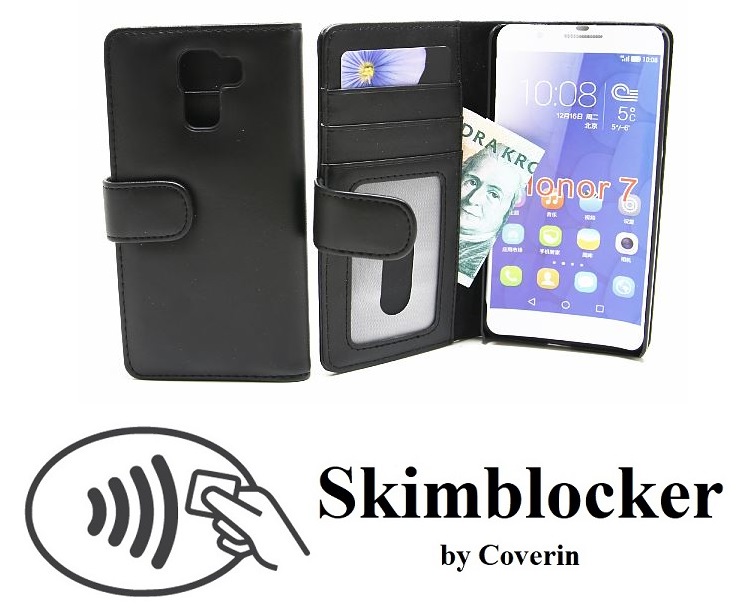 Skimblocker Lommebok-etui Huawei Honor 7
