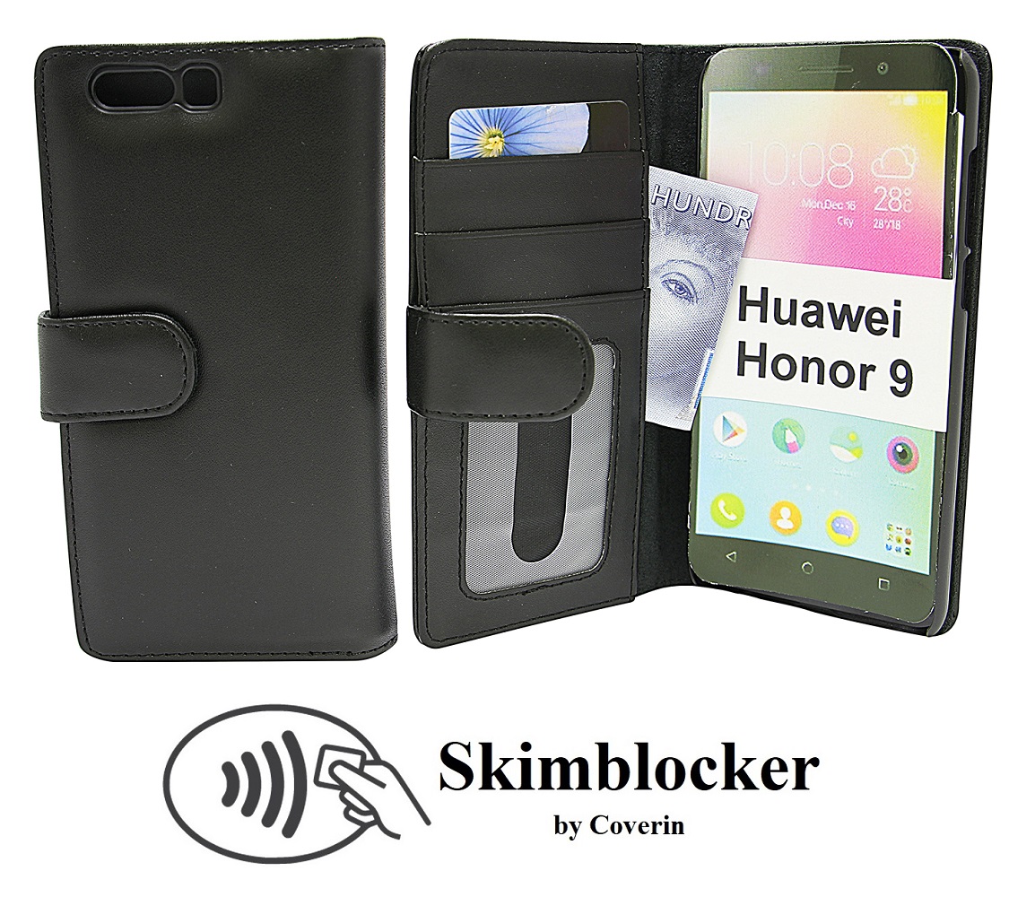 Skimblocker Lommebok-etui Huawei Honor 9 (STF-L09)