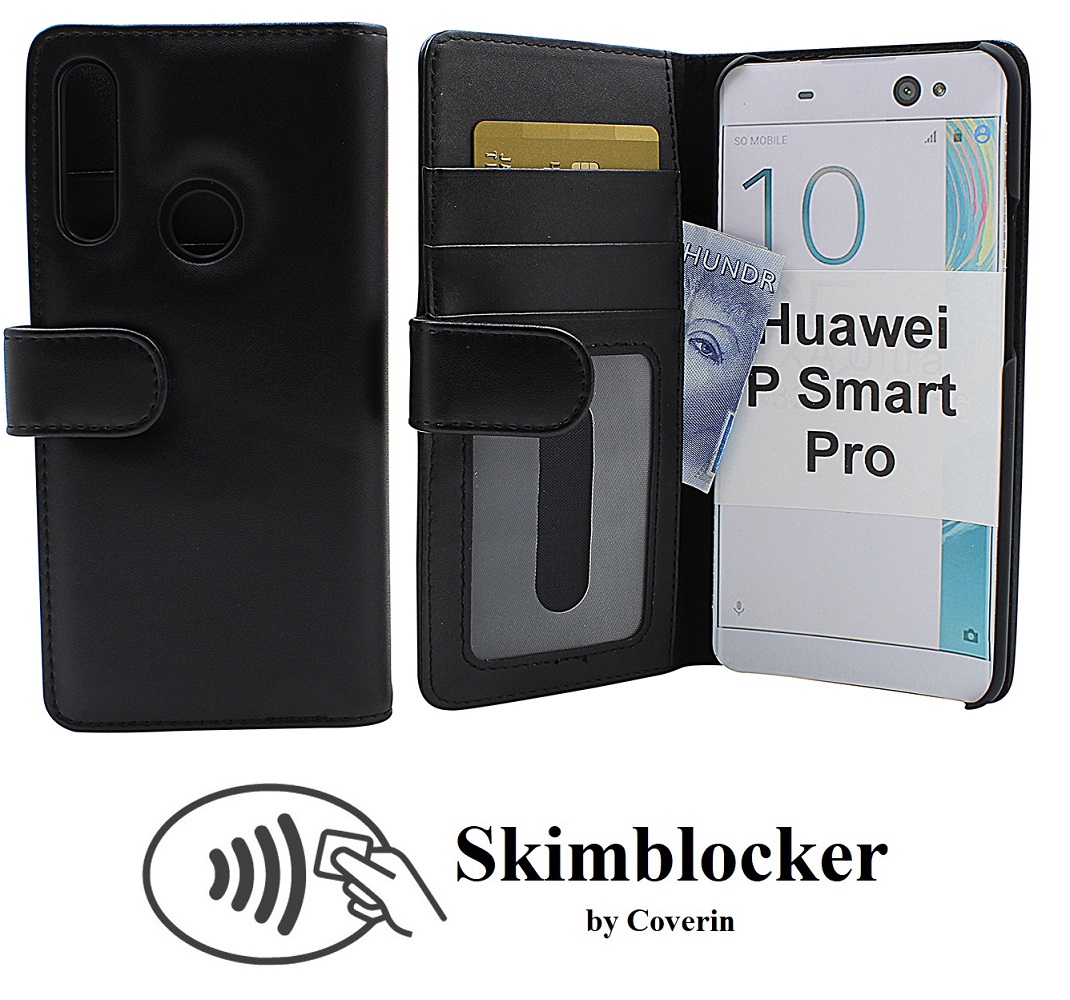 Skimblocker Lommebok-etui Huawei P Smart Pro