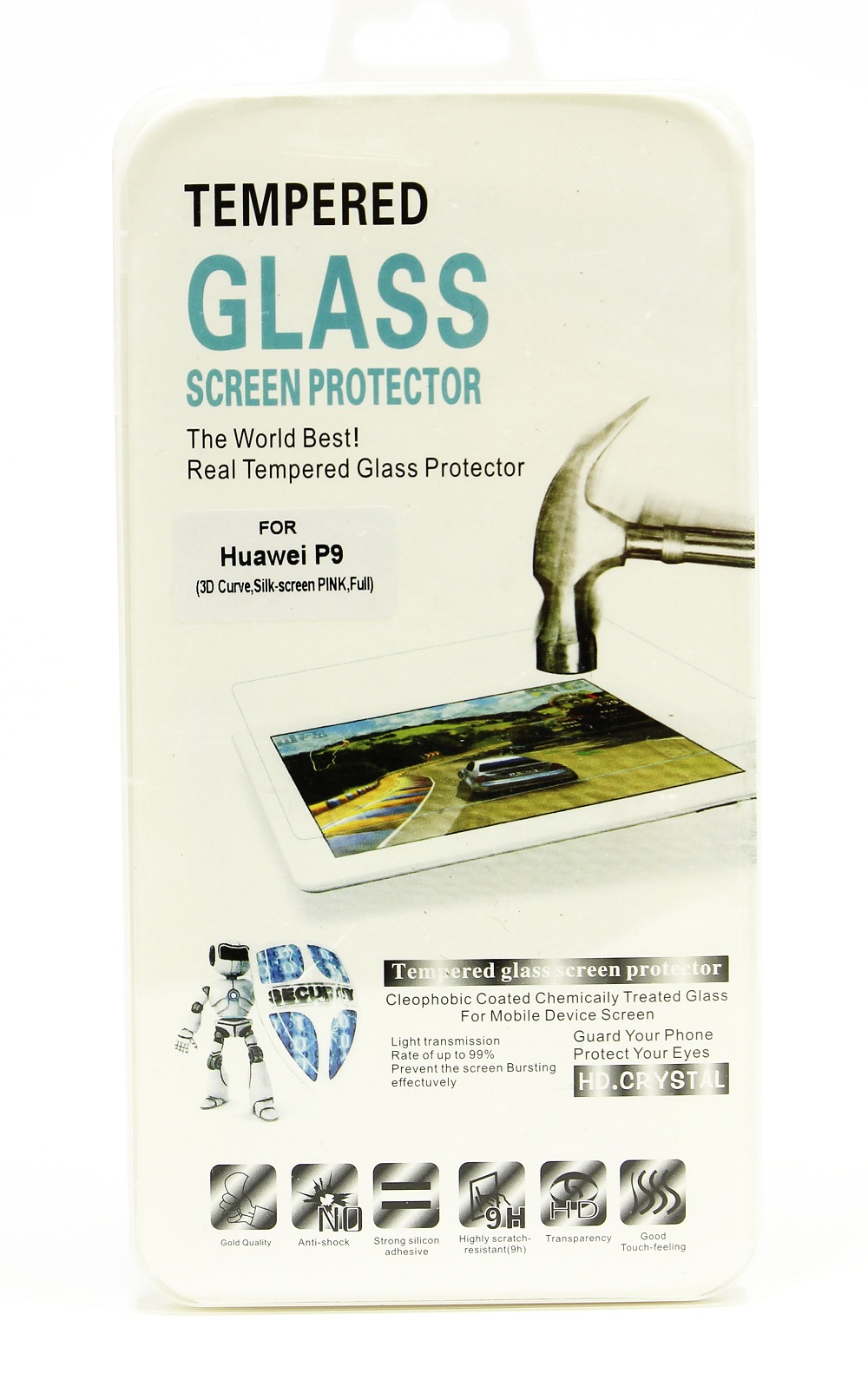 Full Frame Glassbeskyttelse Huawei P9