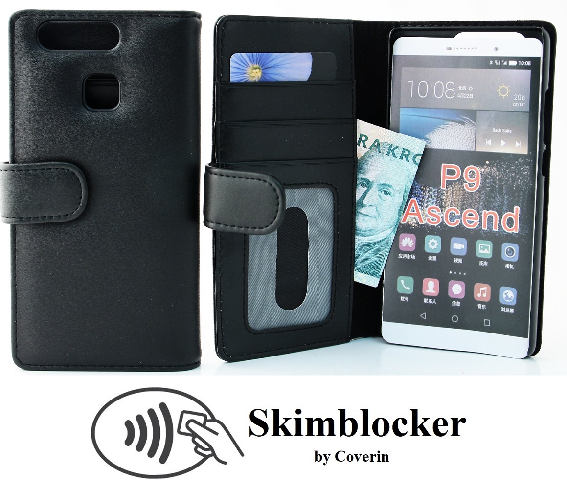 Skimblocker Lommebok-etui Huawei P9