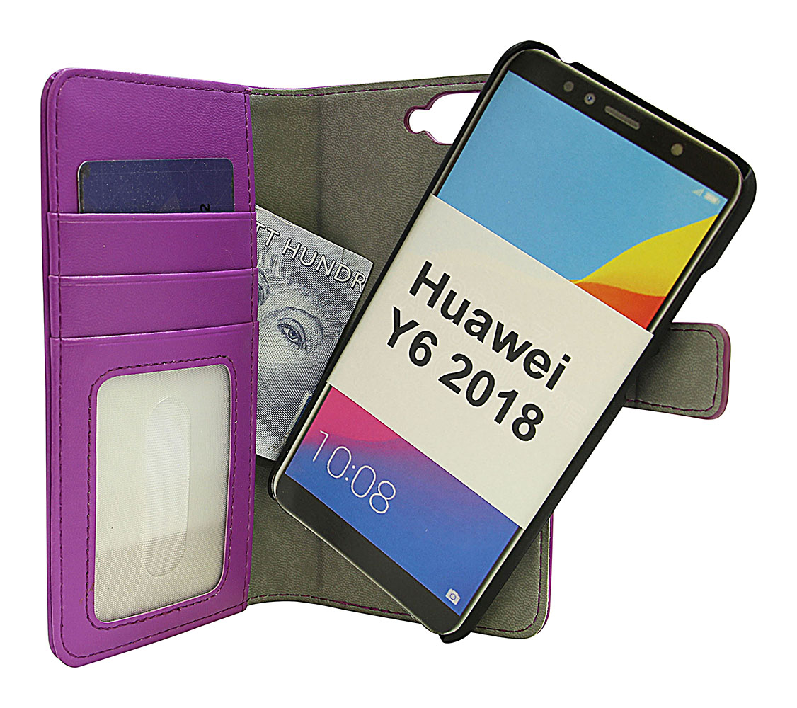 Skimblocker Magnet Wallet Huawei Y6 2018