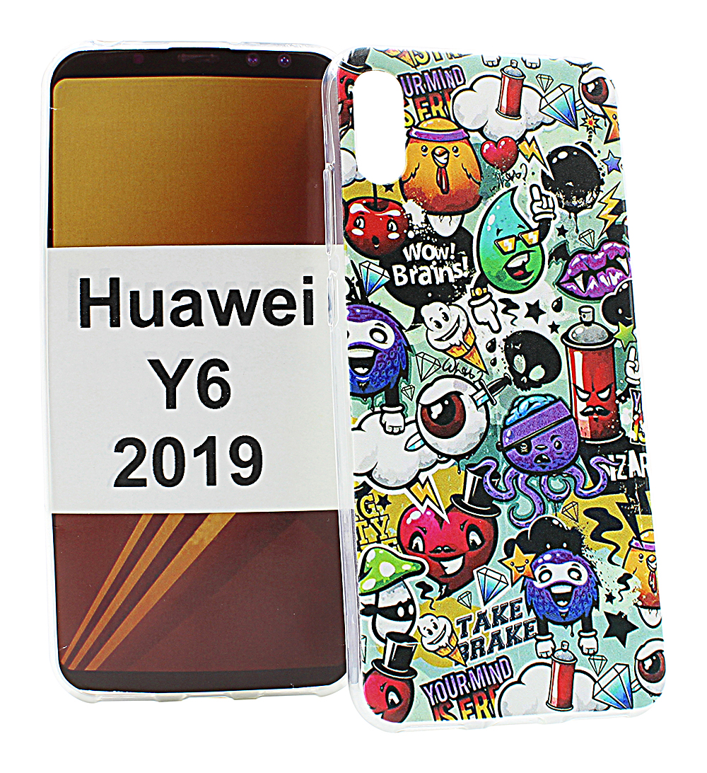 TPU Designdeksel Huawei Y6 2019