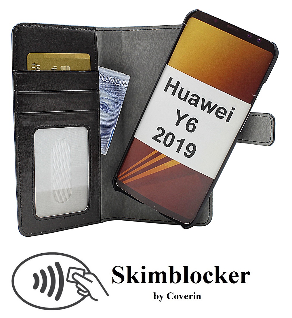 Skimblocker Magnet Designwallet Huawei Y6 2019