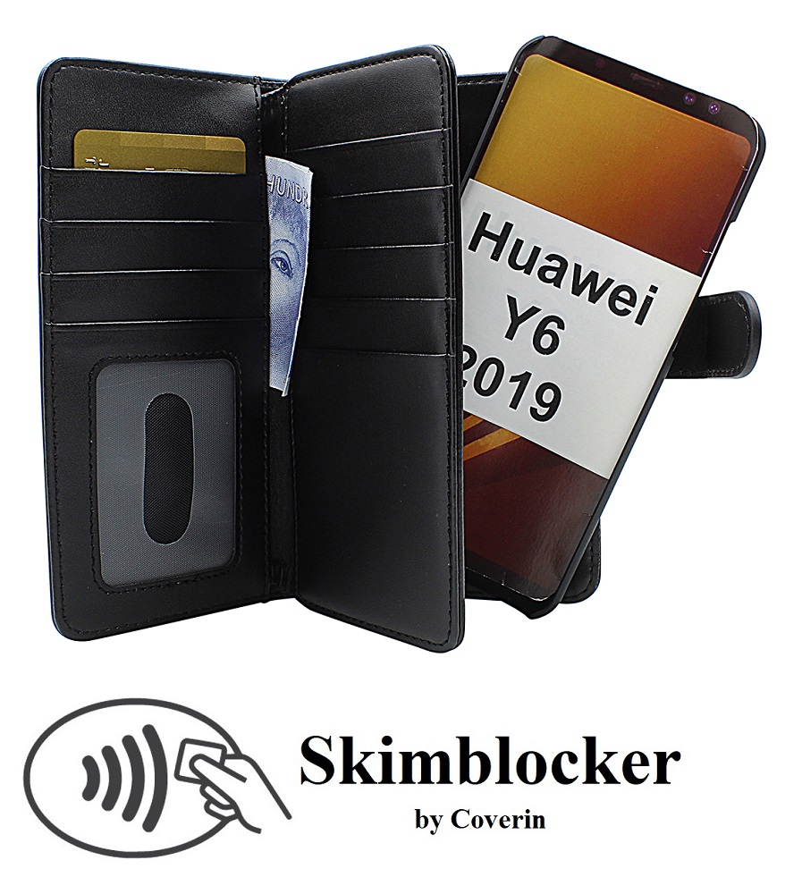 Skimblocker XL Magnet Wallet Huawei Y6 2019