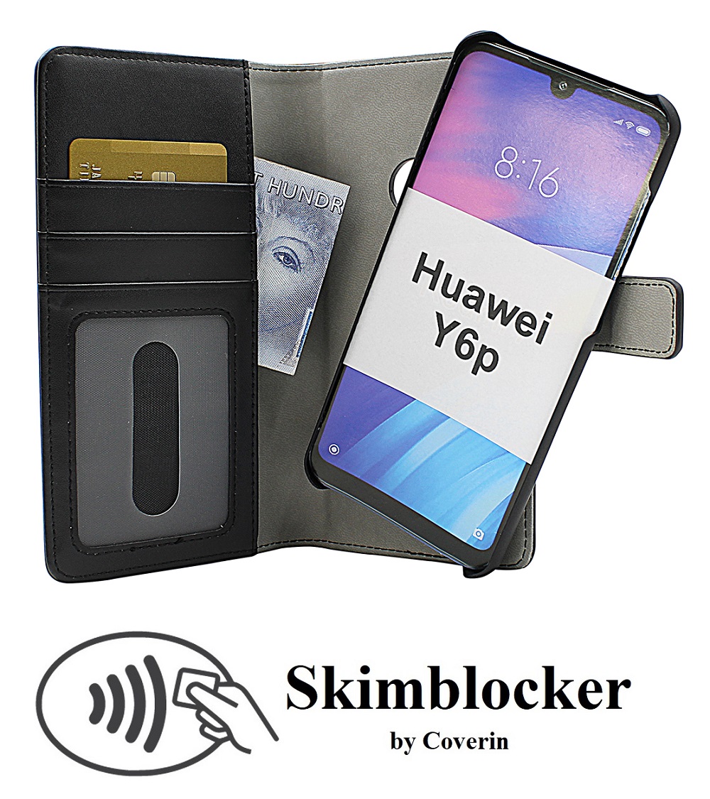Skimblocker Magnet Wallet Huawei Y6p