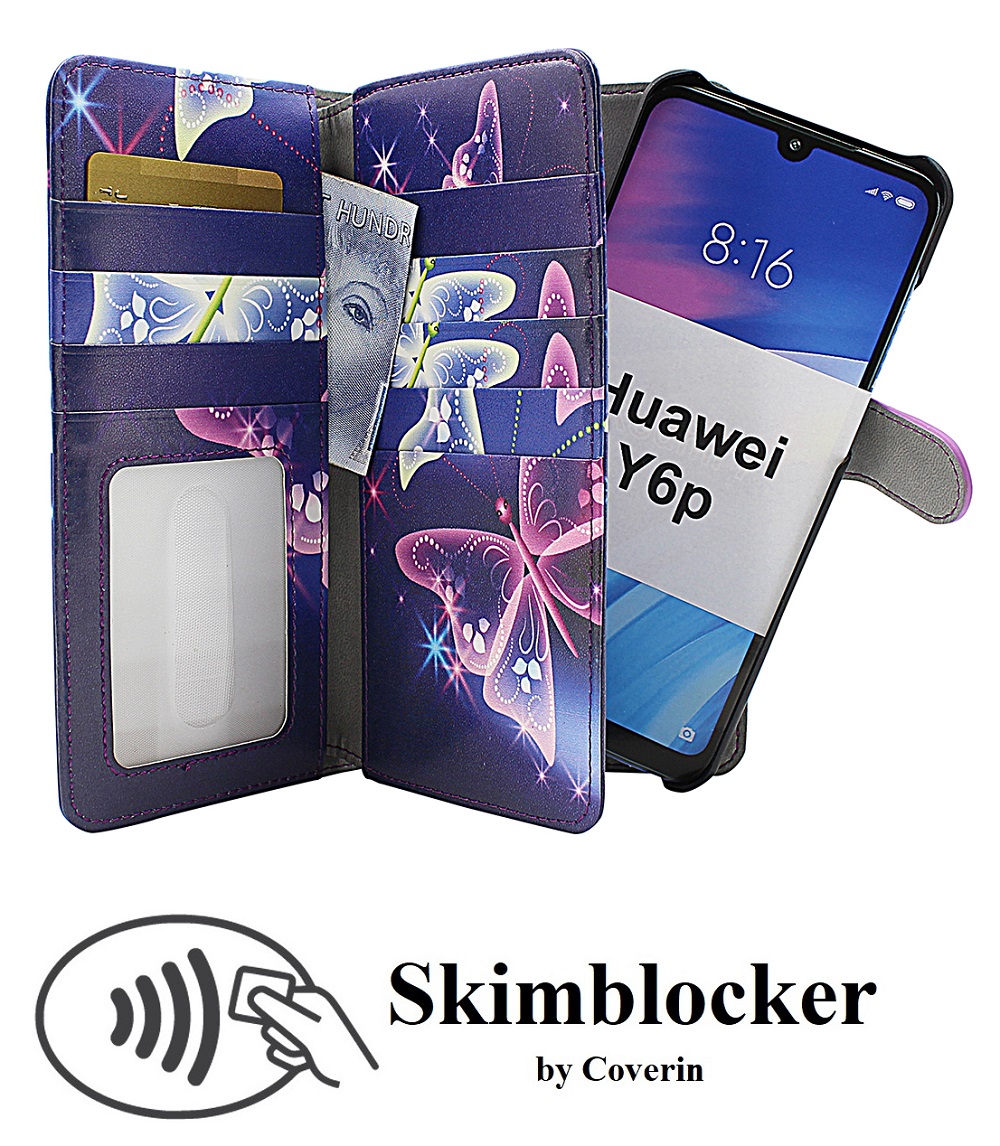 Skimblocker XL Magnet Designwallet Huawei Y6p