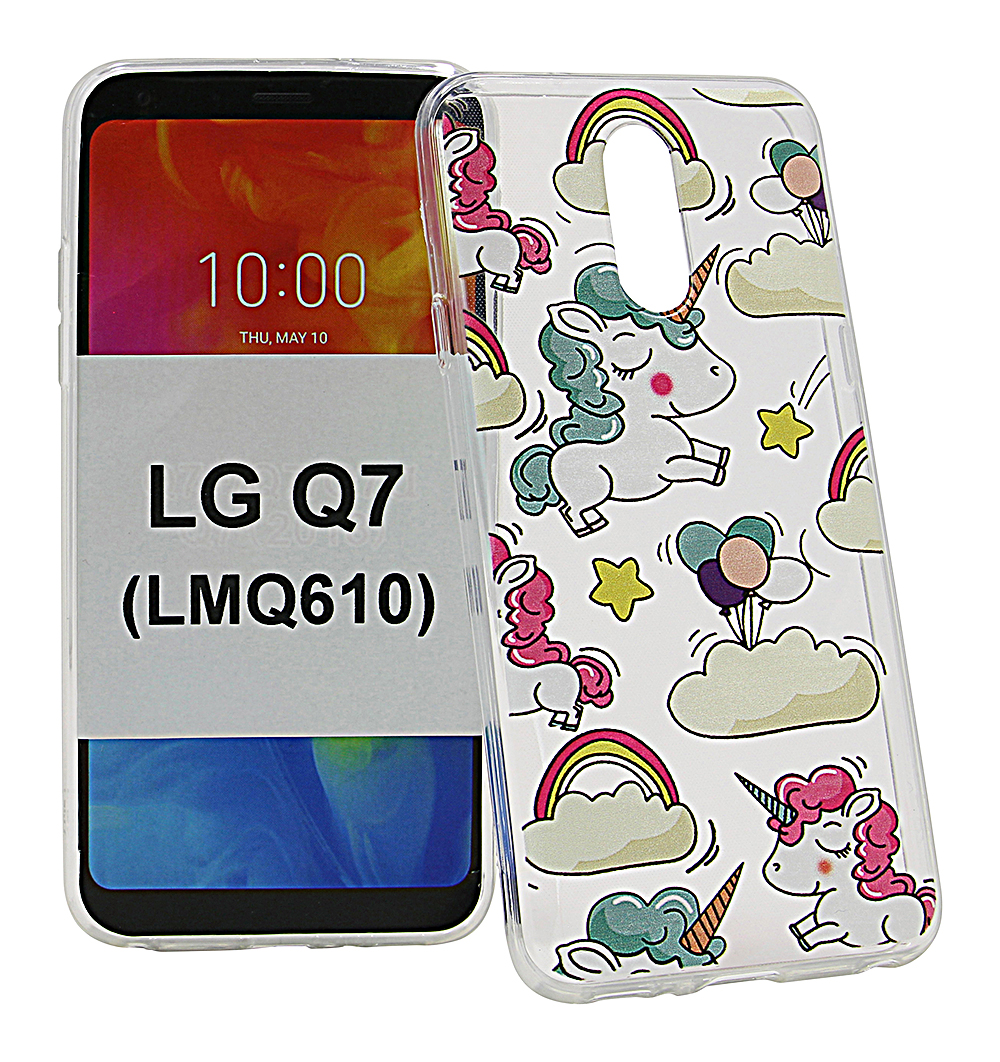 TPU Designdeksel LG Q7 / LG Q7 Plus (LMQ610)