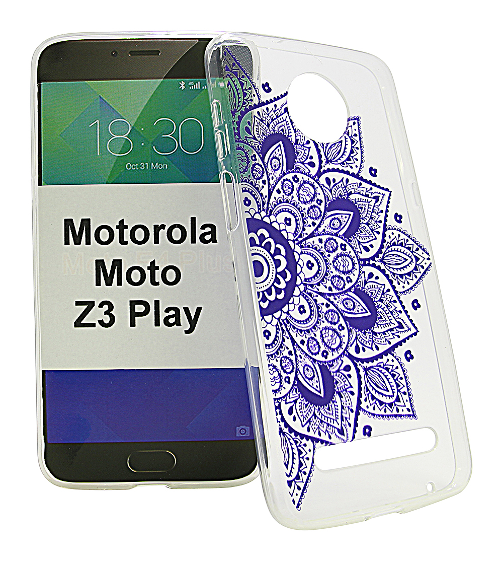TPU Designdeksel Motorola Moto Z3 Play