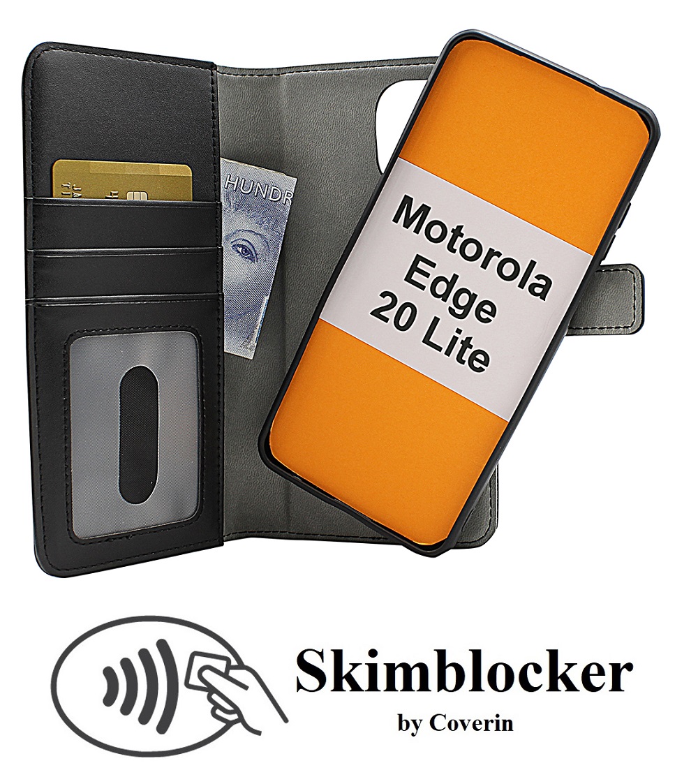 Skimblocker Magnet Wallet Motorola Edge 20 Lite
