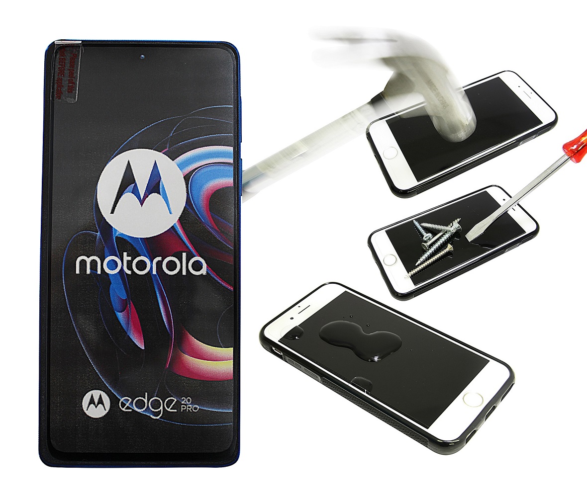 Full Frame Skjermbeskyttelse av glass Motorola Edge 20 Pro