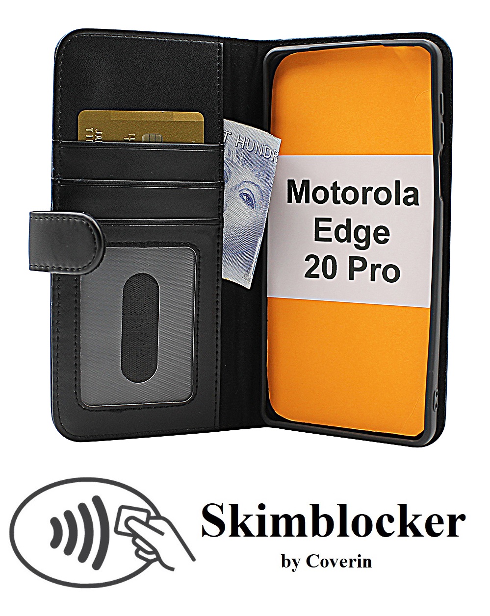 Skimblocker Lommebok-etui Motorola Edge 20 Pro