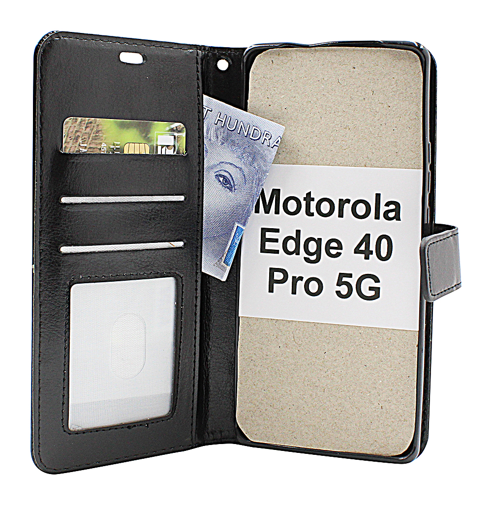Crazy Horse Wallet Motorola Edge 40 Pro 5G