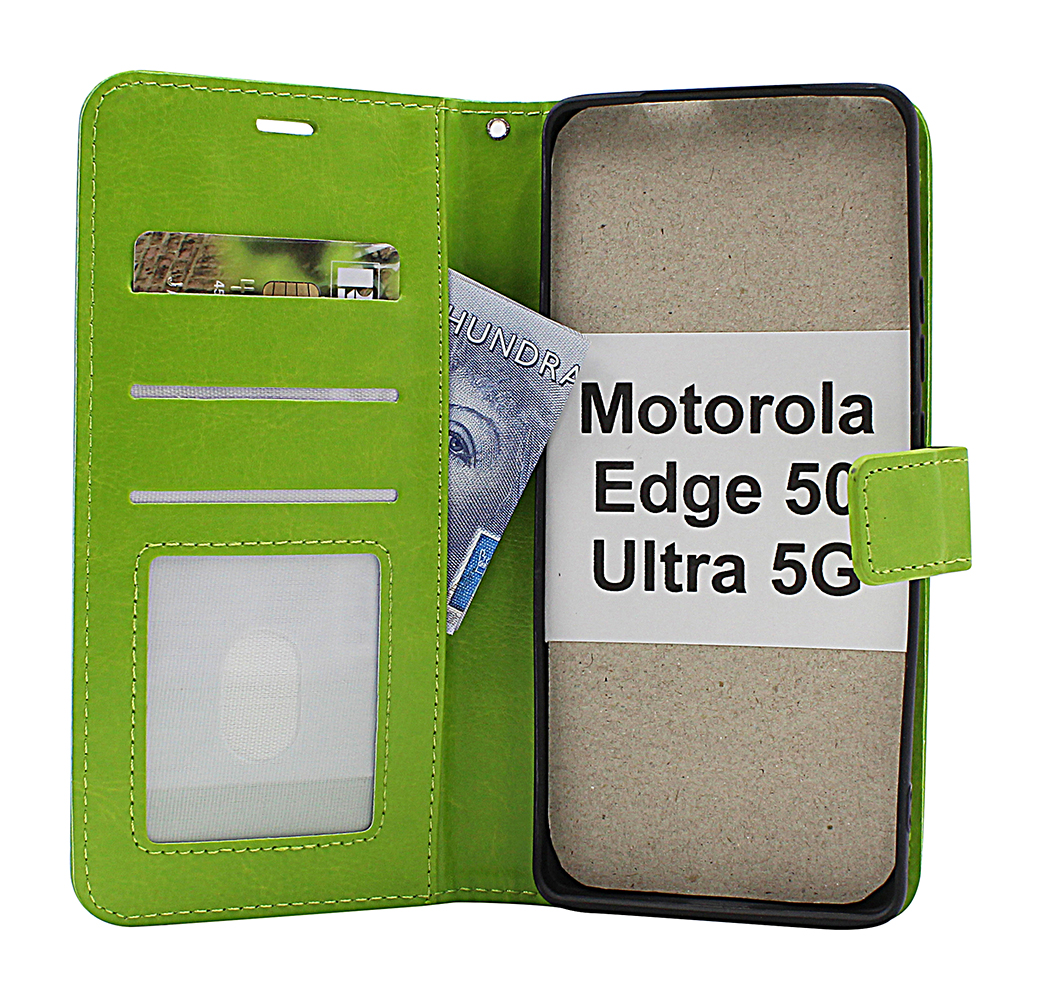 Crazy Horse Motorola Edge 50 Ultra 5G Lommebok Deksel