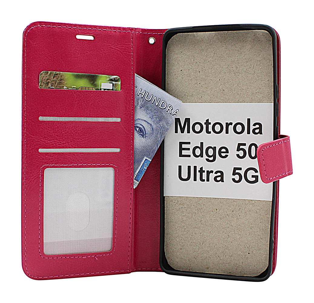Crazy Horse Motorola Edge 50 Ultra 5G Lommebok Deksel