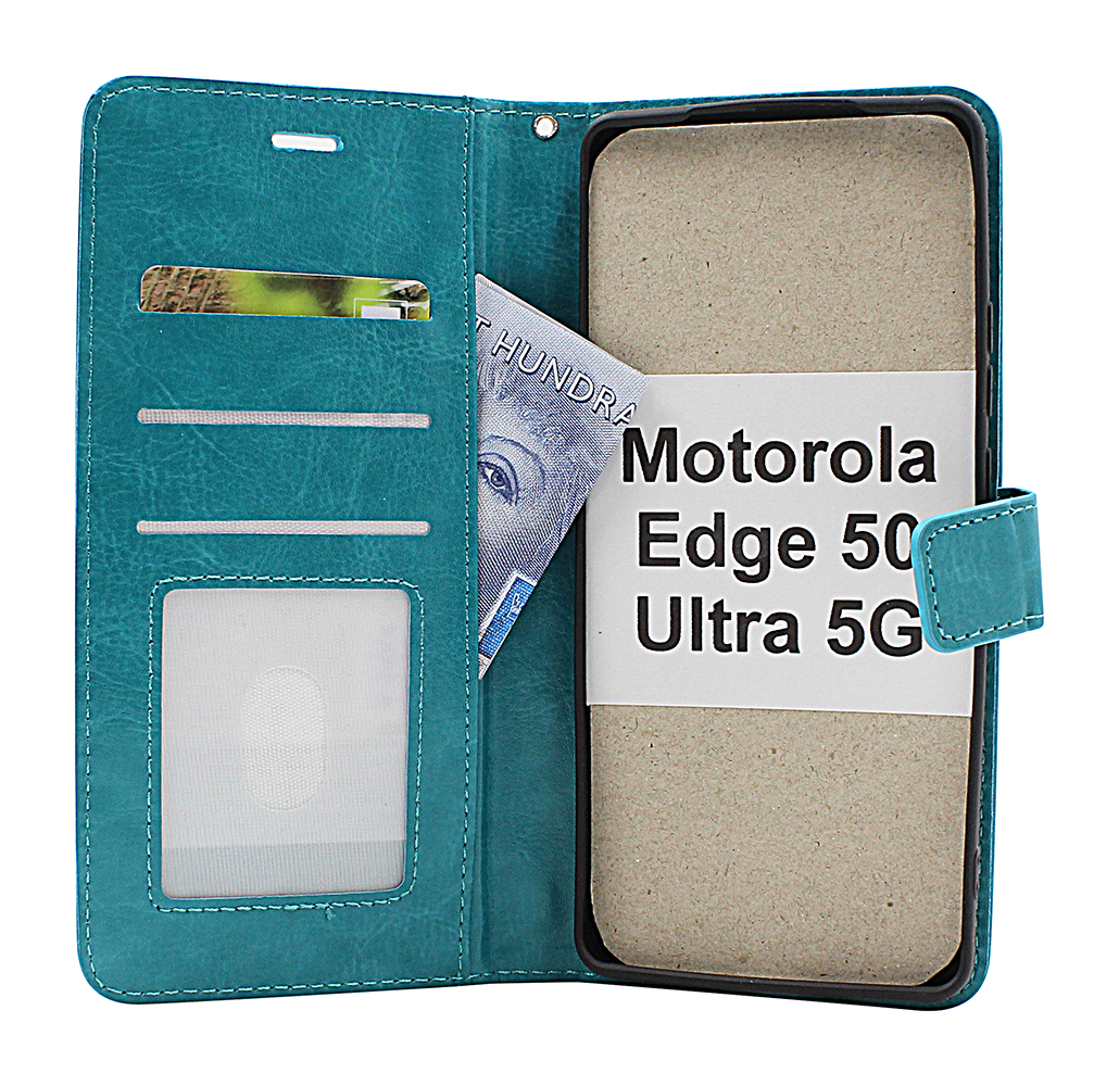 Crazy Horse Motorola Edge 50 Ultra 5G Lommebok Deksel