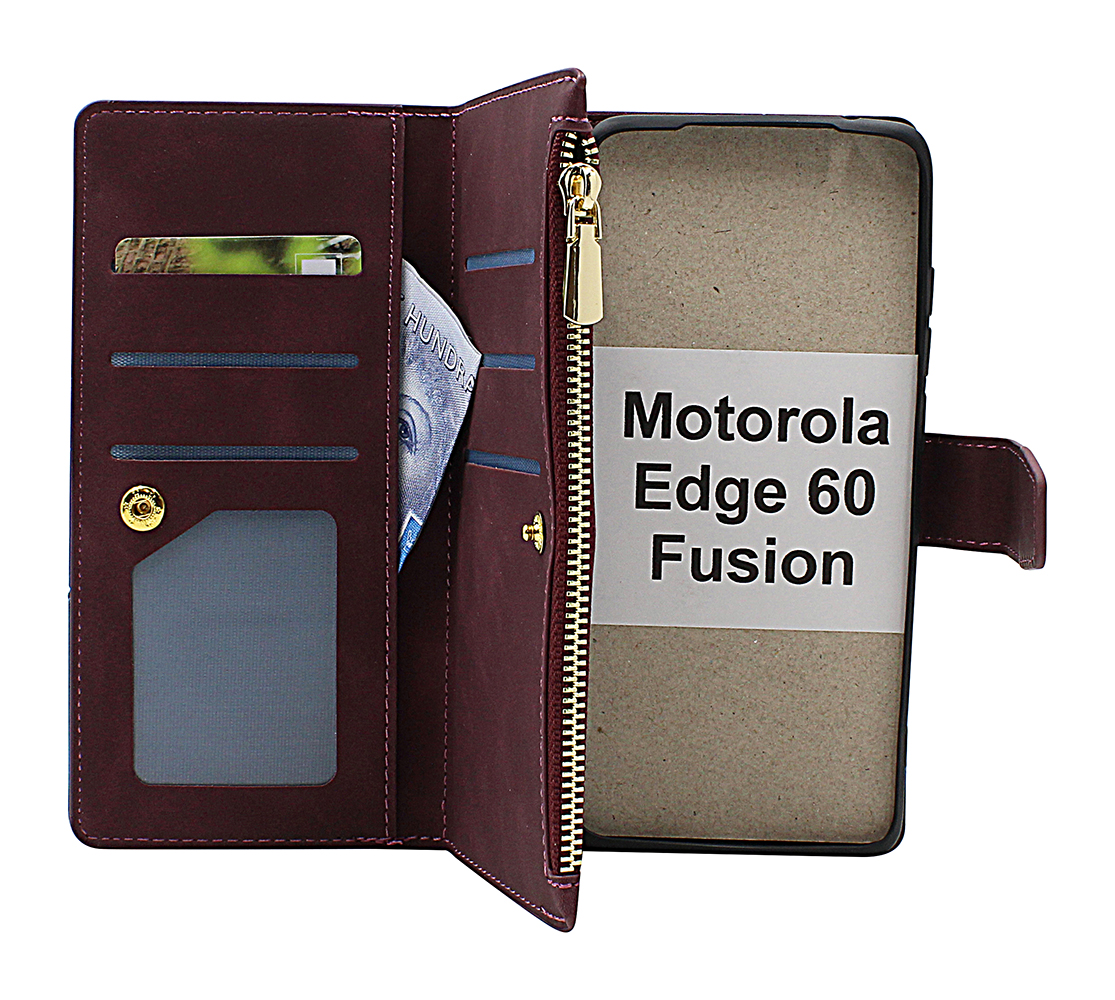 XL Motorola Edge 60 / 60 Fusion Luksus Lommebok Deksel