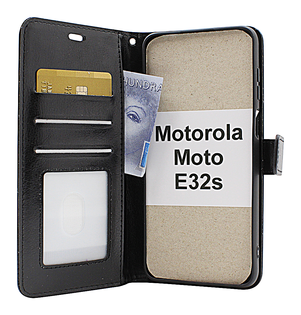 Crazy Horse Wallet Motorola Moto E32s