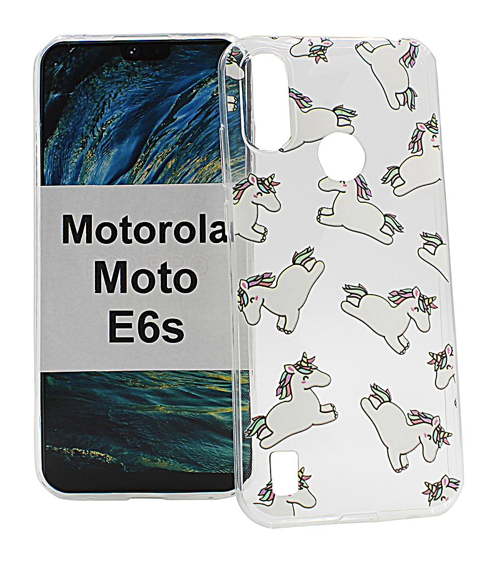 TPU Designdeksel Motorola Moto E6s