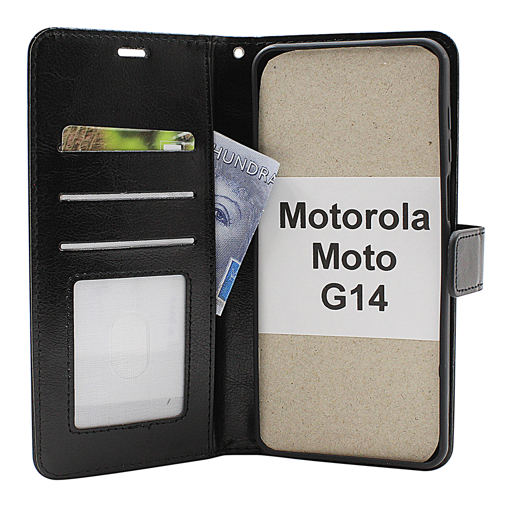 Crazy Horse Wallet Motorola Moto G14