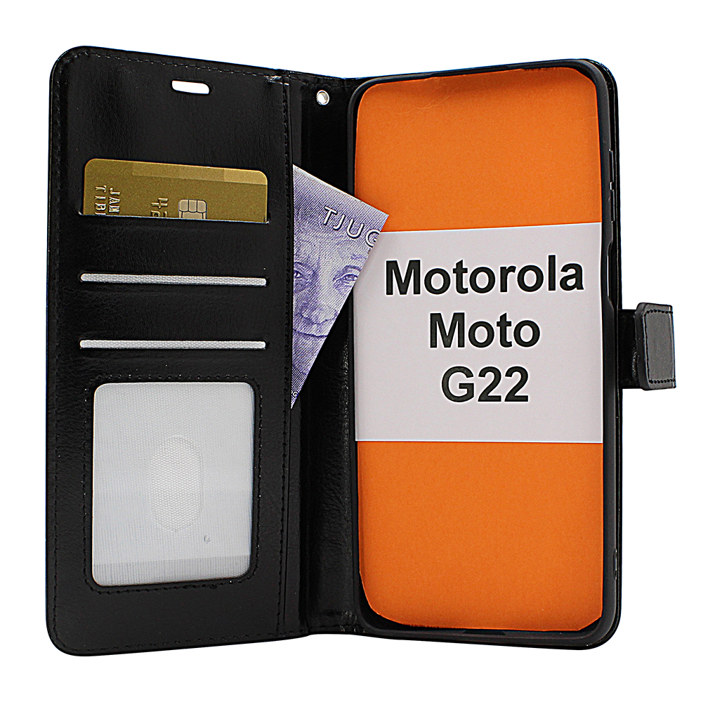 Crazy Horse Wallet Motorola Moto G22