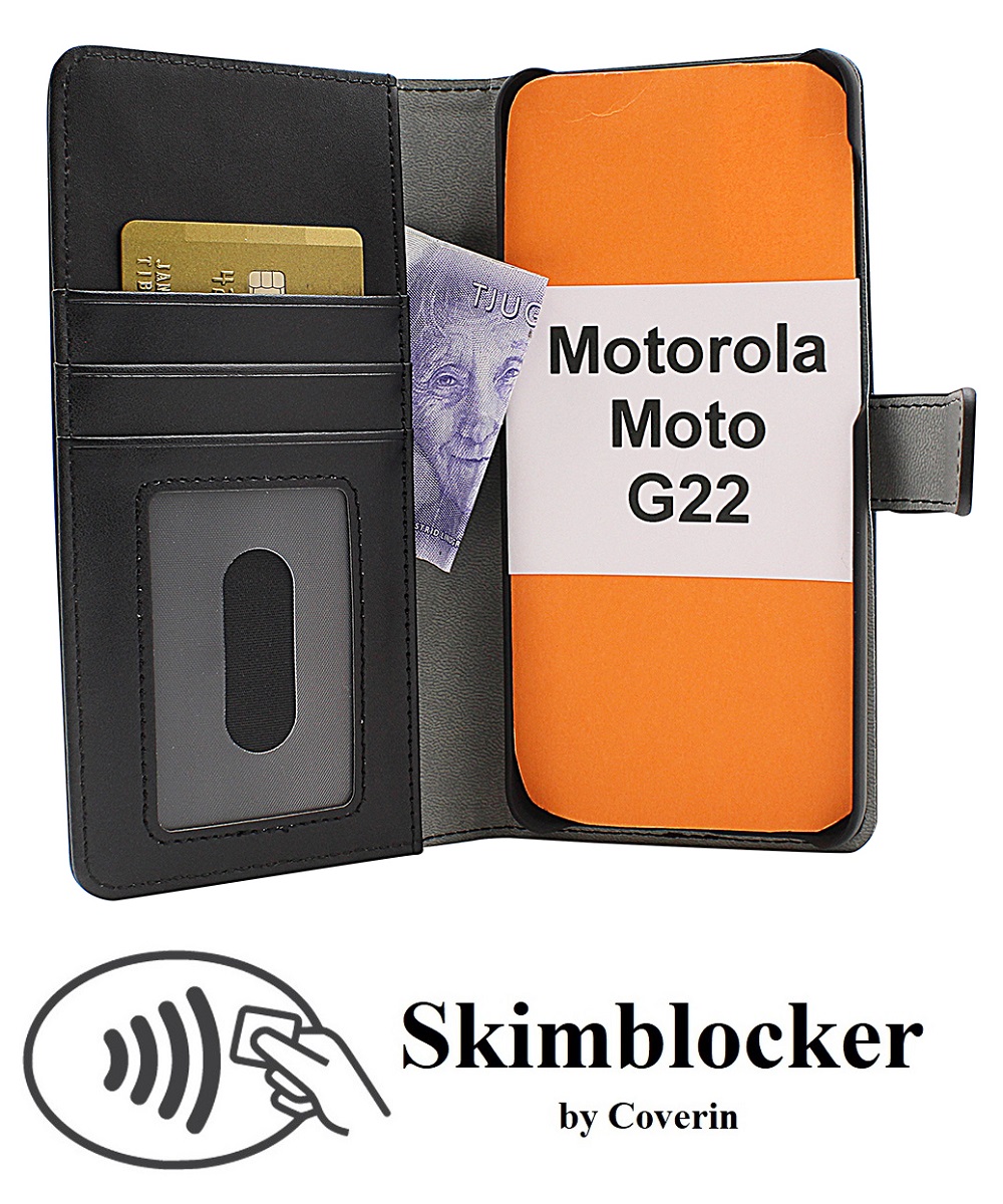 Skimblocker Magnet Wallet Motorola Moto G22