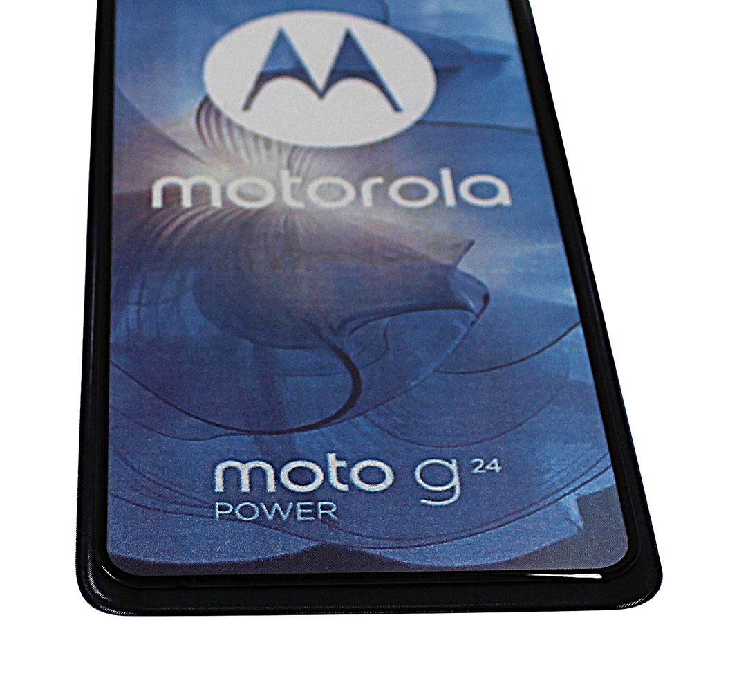 Full Frame Skjermbeskyttelse av glass Motorola Moto G24 Power
