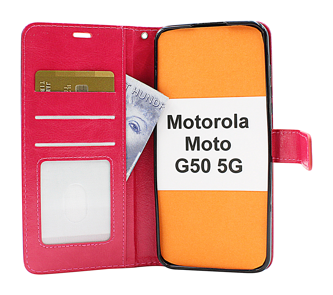 Crazy Horse Wallet Motorola Moto G50 5G