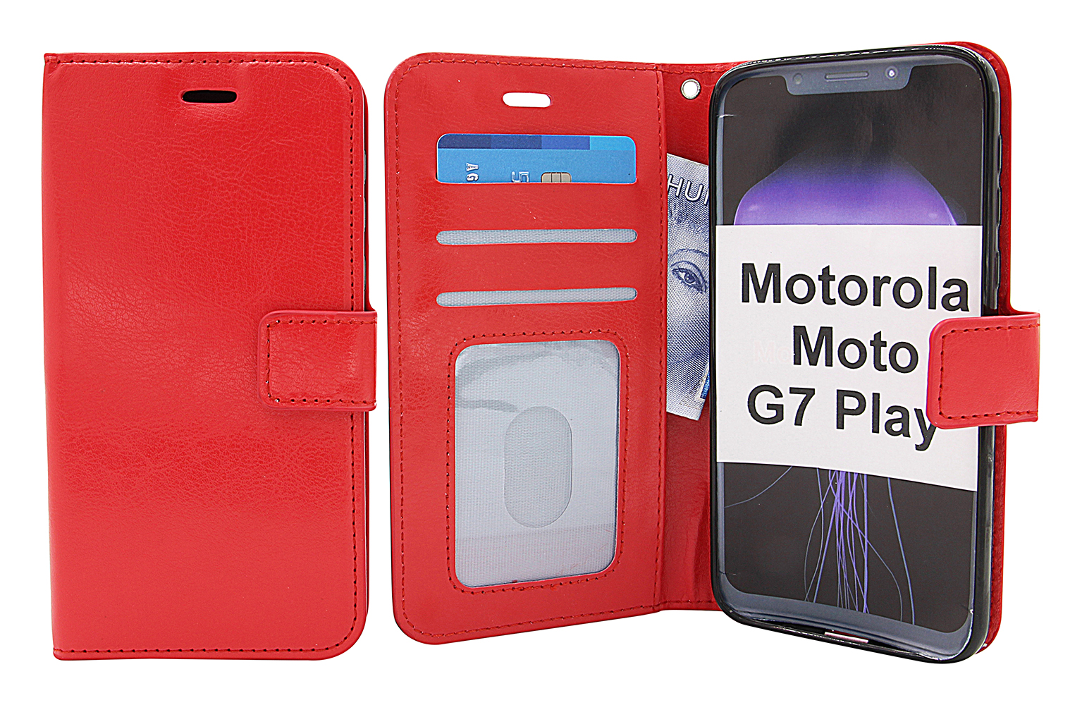 Crazy Horse Wallet Motorola Moto G7 Play