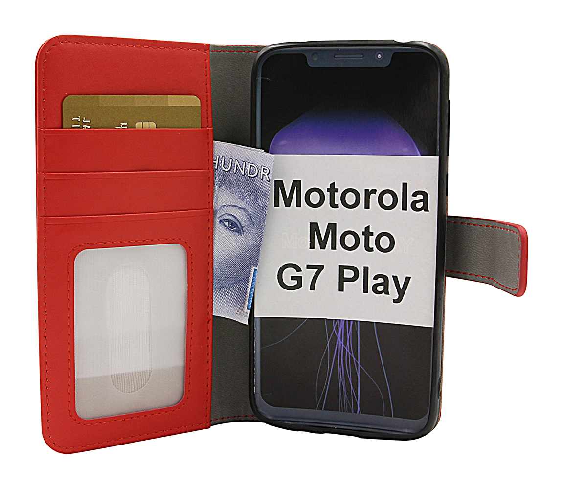 Skimblocker Magnet Wallet Motorola Moto G7 Play
