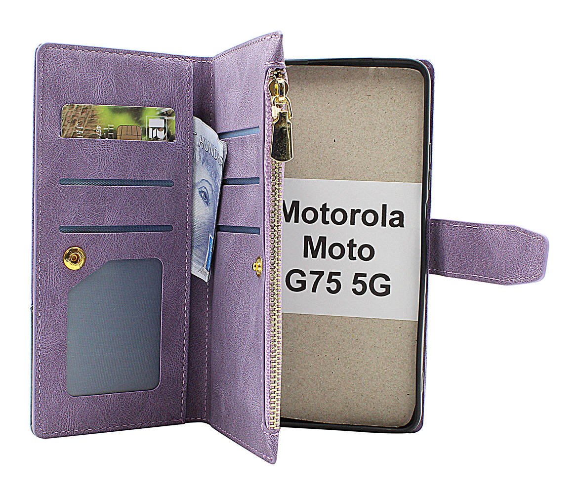 XL Motorola Moto G75 5G Luksus Lommebok Deksel