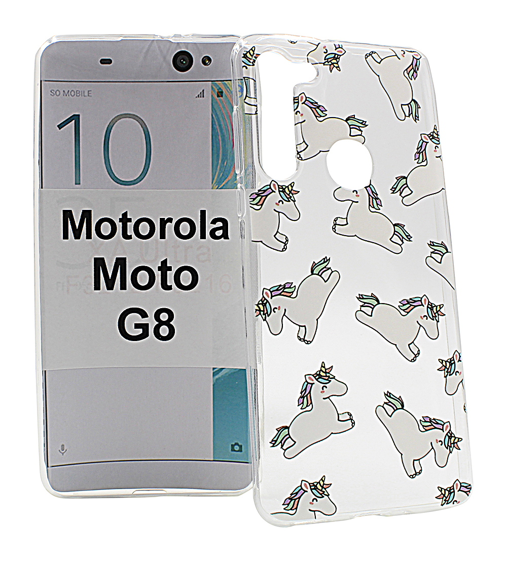 TPU Designdeksel Motorola Moto G8