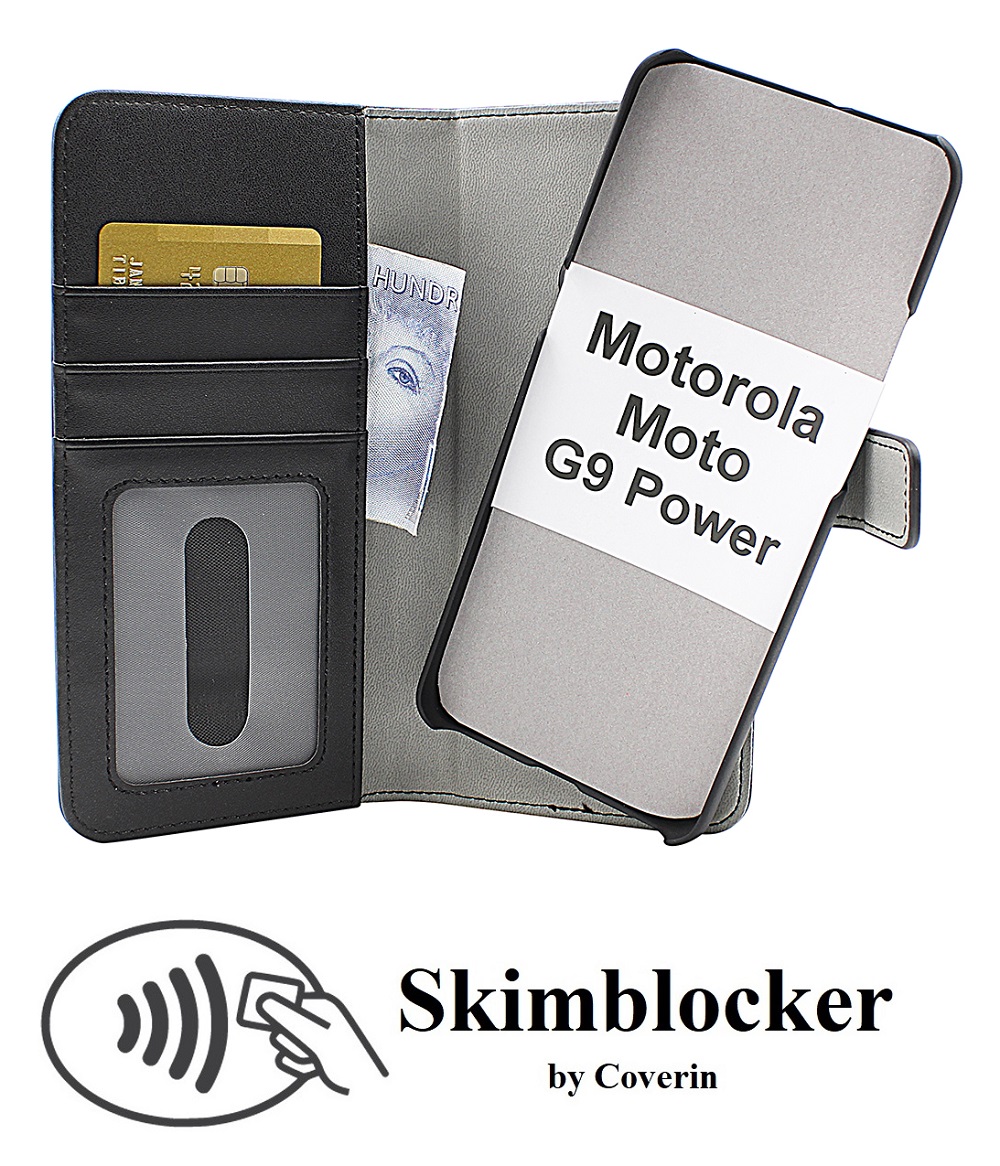 Skimblocker Magnet Wallet Motorola Moto G9 Power
