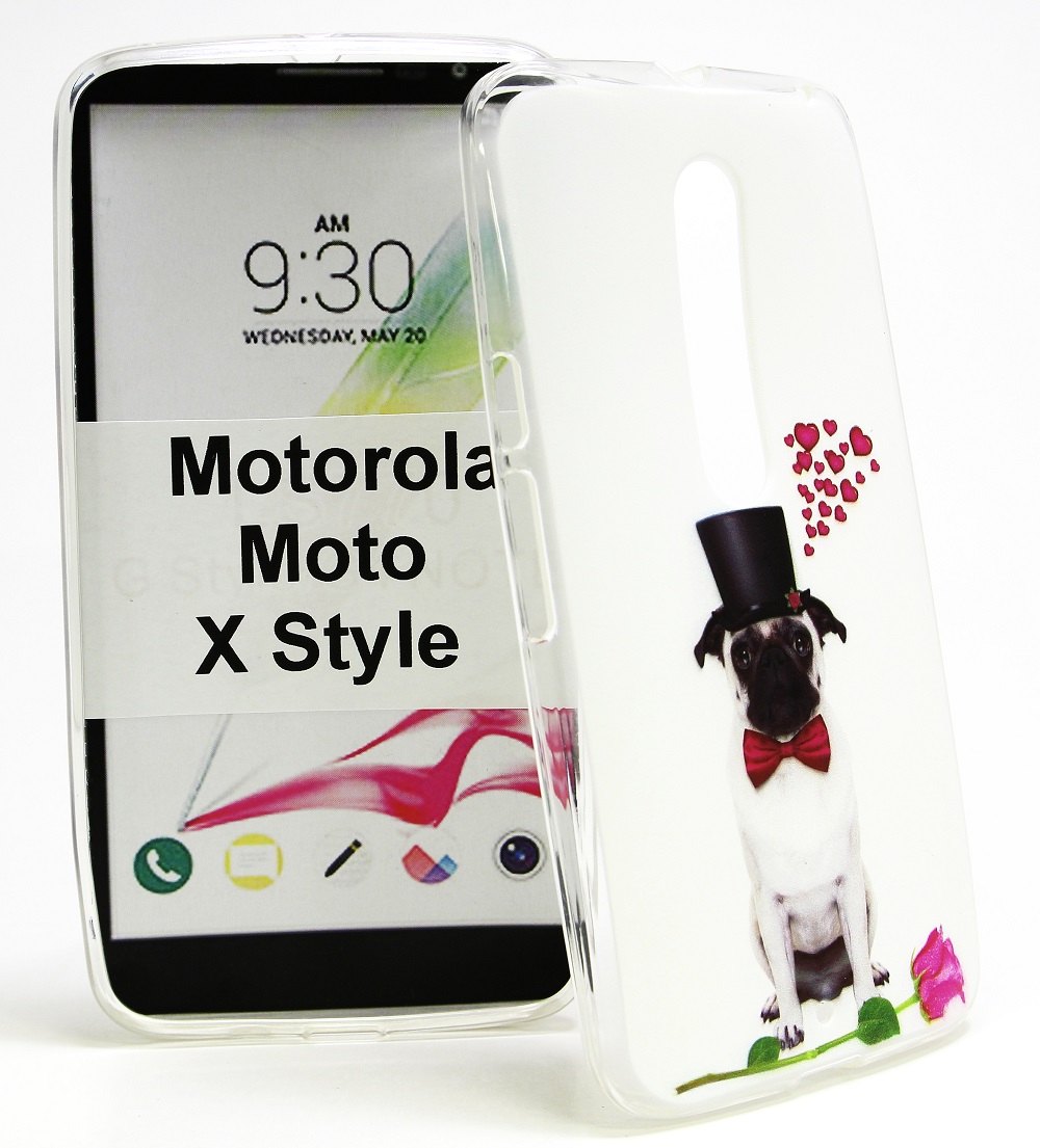 TPU Designdeksel Motorola Moto X Style