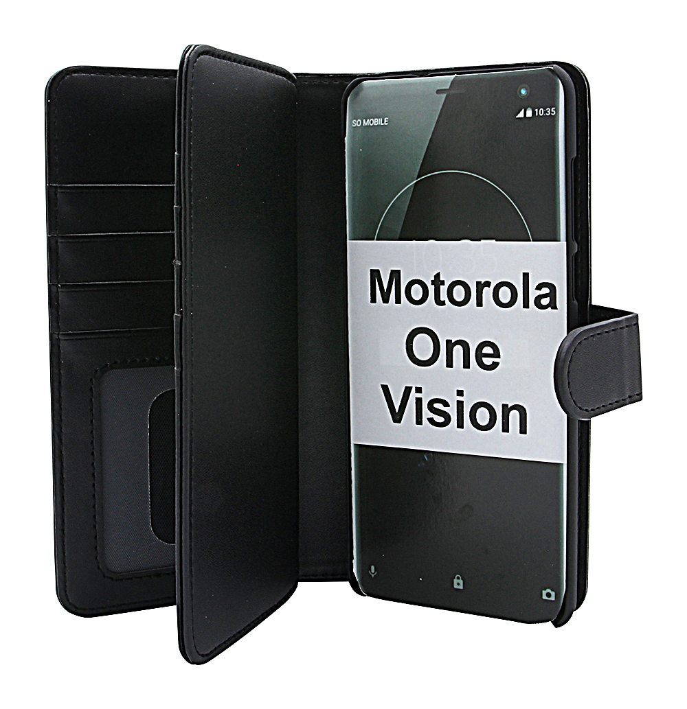 Skimblocker XL Magnet Wallet Motorola One Vision