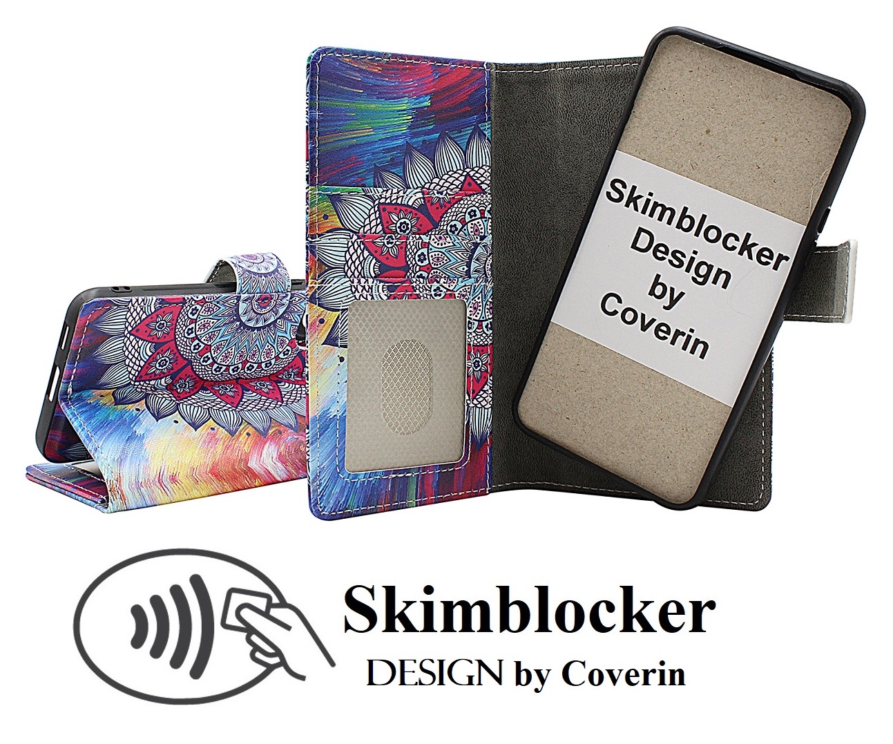 Skimblocker Samsung Galaxy S24 / S25 Magnet Lommebok Deksel Design