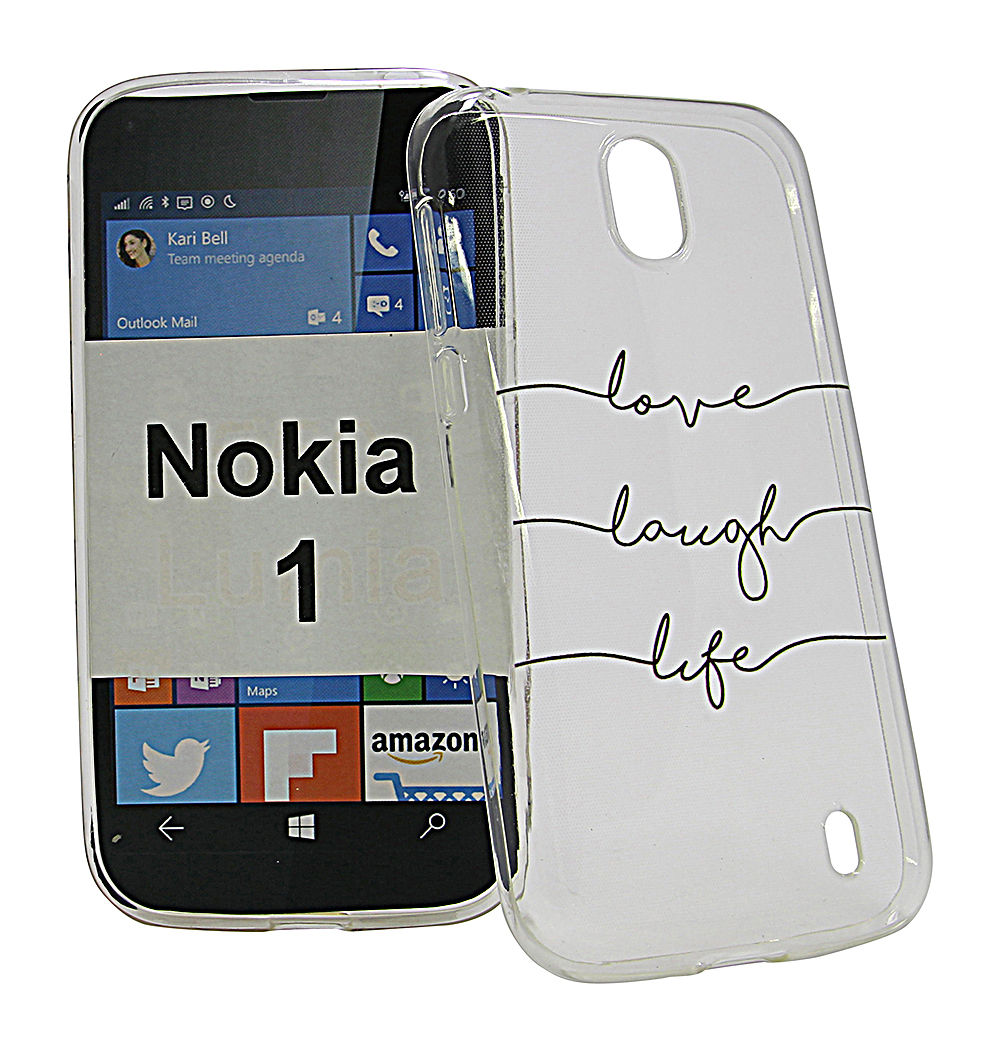 TPU Designdeksel Nokia 1
