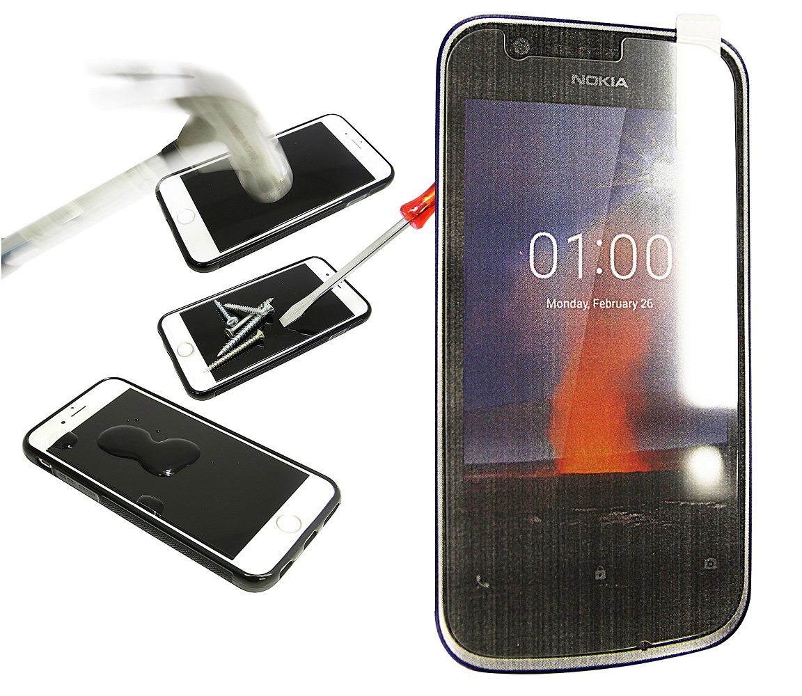 Skjermbeskyttelse av glass Nokia 1