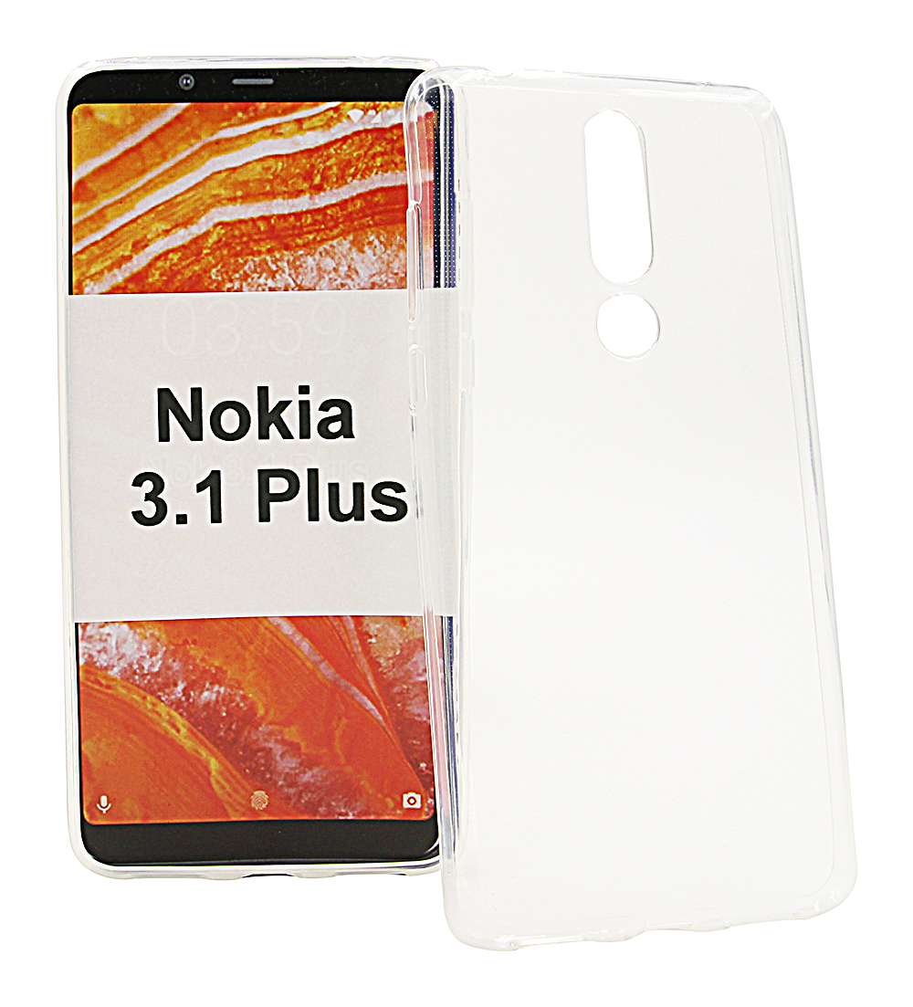 Ultra Thin TPU Deksel Nokia 3.1 Plus