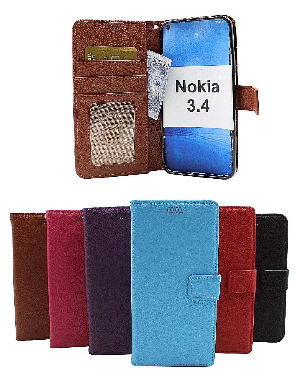 New Standcase Wallet Nokia 3.4