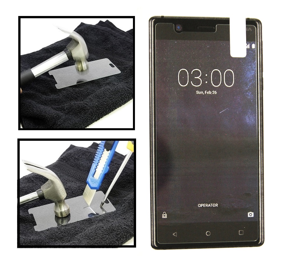 Glassbeskyttelse Nokia 3